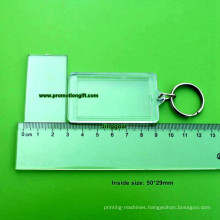 50-29mm Blank Custom Acrylic Photo Keyring